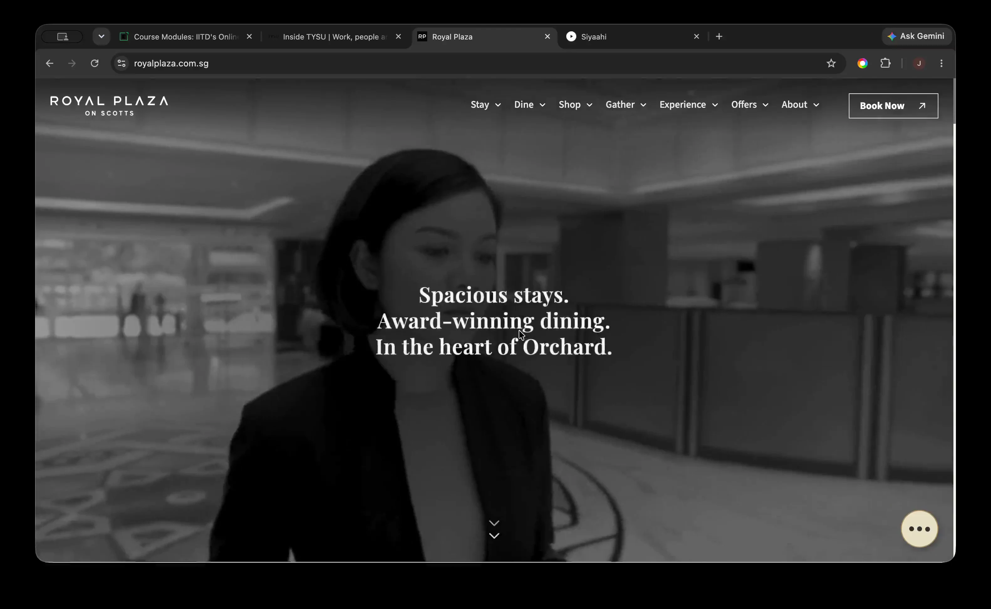 Royal Plaza on Scotts official product homepage