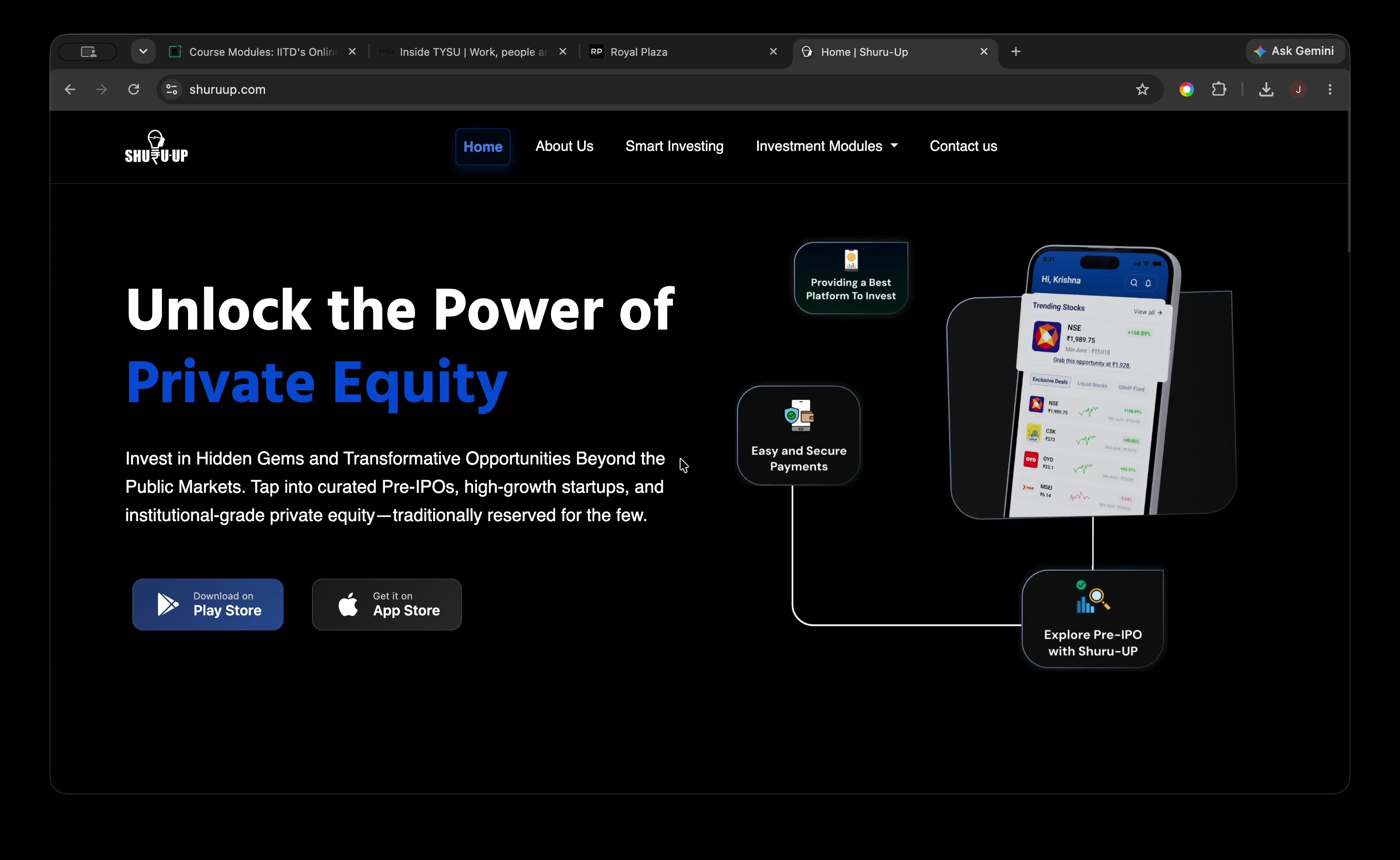 Shuruup official product homepage