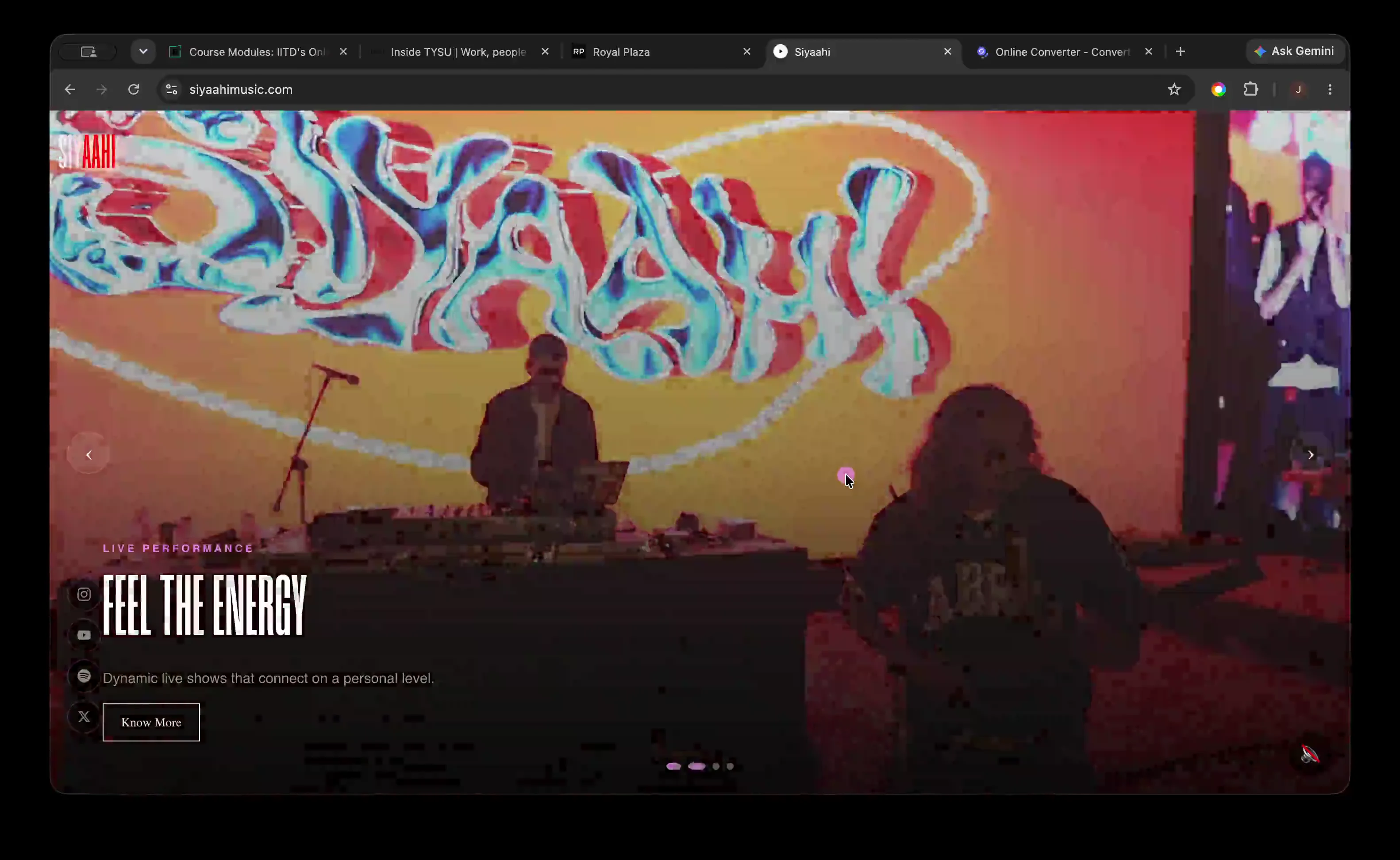 Siyaahi Music official product homepage
